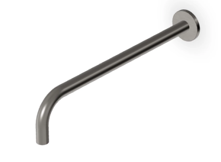 Zucchetti Delfi держатель верхнего  душа  L.350 мм, настенный, цвет Brushed Metal Black