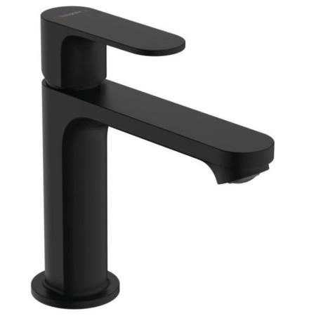 Смеситель Hansgrohe 72517670 Rebris S для раковины 109 мм, со сливным гарнитуром черный матовый