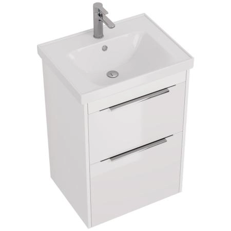 Тумба под раковину Dreja PRIME 60 см, подвесная/напольная, белый глянец 99.9300