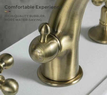 Смеситель Gappo G1189-4 борт ванны 4 отверстия, бронза