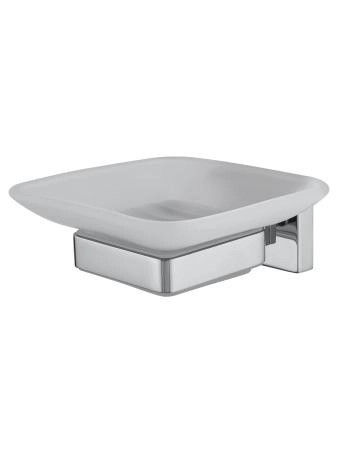 Мыльница с держателем WONZON & WOGHAND FLAT, Хром (WW-9722)
