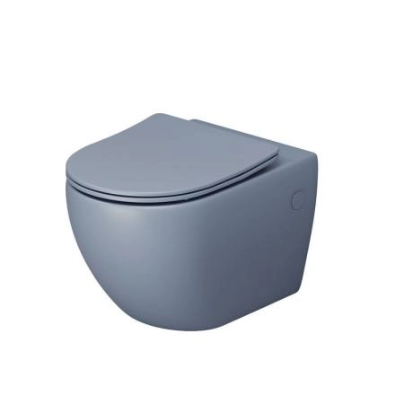 Унитаз Grossman GR-4411BSMS-21 Color (550*365*395) ГОЛУБОЙ МАТОВЫЙ подвесной Безободковый