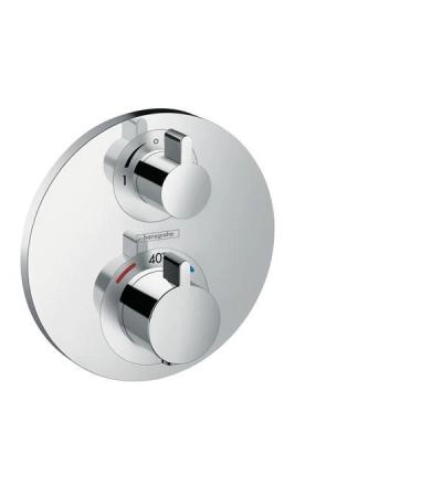Термостат для душа Hansgrohe Ecostat 15757000 с запорным вентилем Ecostat,хром