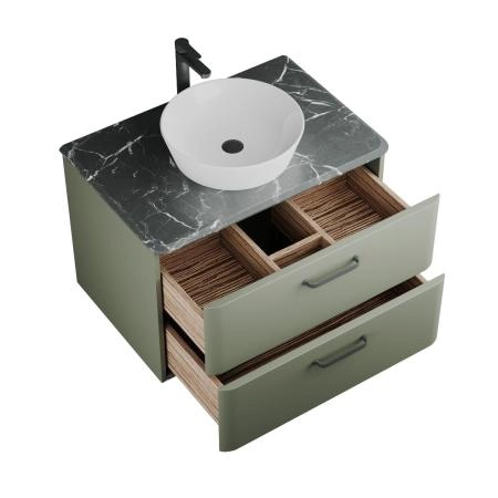 Тумба Veneciana TIBR 80 со столешницей олива, под умывальник
