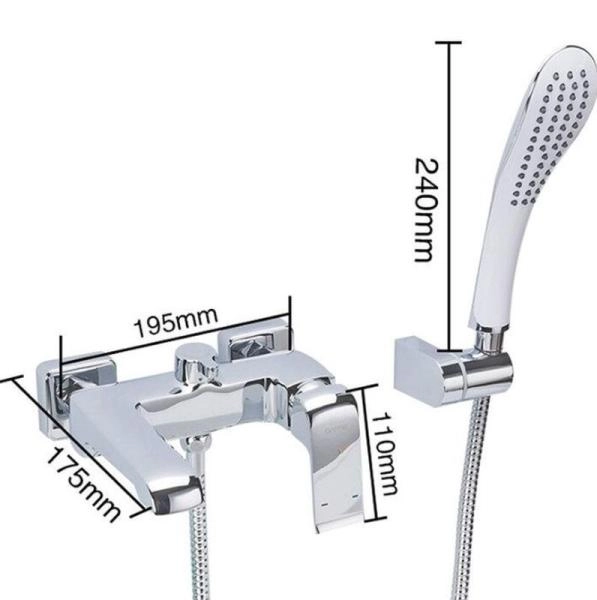 Смеситель Gappo G3250-8 для ванны длинный излив хром