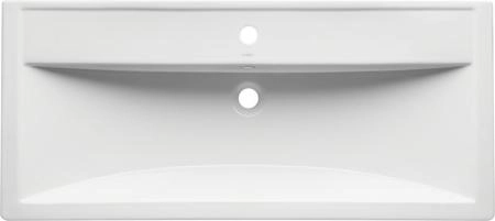 Тумба под раковину ASB-Woodline Венеция 100 Белый (патина серебро)