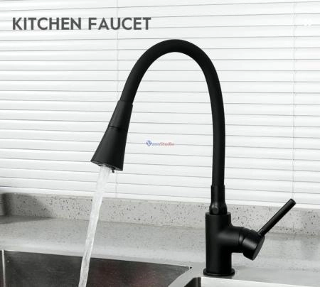 Смеситель для кухни Frap F4044-6 черный