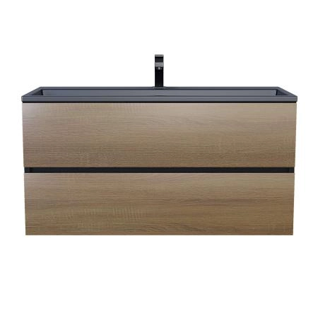 Раковина Uperwood Barsa 100 см, прямоугольная, черная
