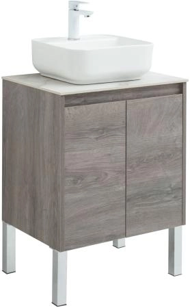 Тумба под раковину Aquanet Nova Lite 60 дуб рошелье (2 дверцы)