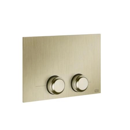Gessi Venti20 Клавиша смыва для унитаза двойная, для инсталляций TECE, цвет: Brushed Brass PVD