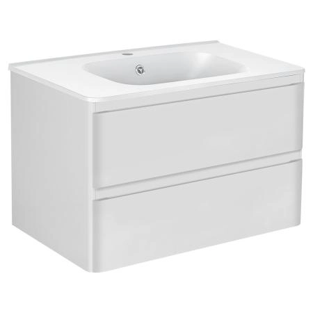 Тумба под раковину Vincea Vico 800 подвесная, 2 выкатных ящика soft close, G.White