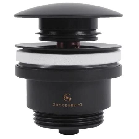 Донный клапан для раковины GROCENBERG GB106BL, черный