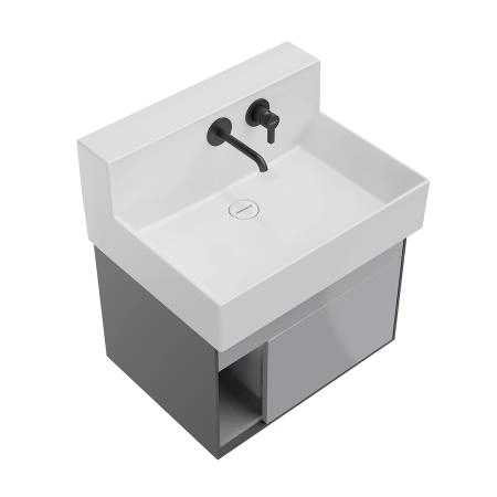Тумба Kerama Marazzi TECNOLOGICA M ТЕКНОЛОДЖИКА М LO.M.65\GRAY ба Logica M/Лоджика М подвесная 2 выдвижных ящика 65, серый