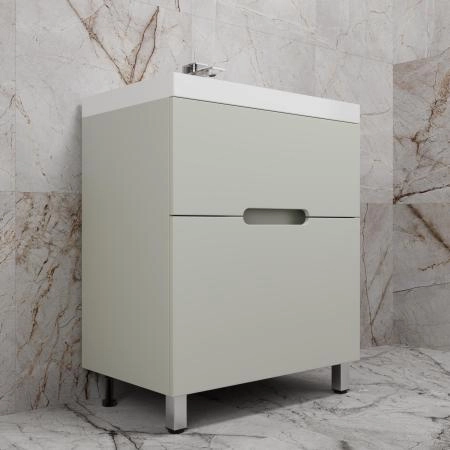 Тумба Style Line "Матис 70" ЛС-00002435 напольная под ASTI 70 (2 ящика), ОЛИВА, ЭМАЛЬ