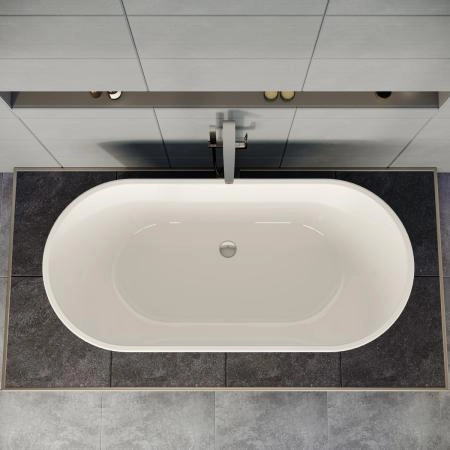 Ванна VitrA Geo 65370006000 170 x 80,5 см отдельностоящая акриловая прямоугольная белая