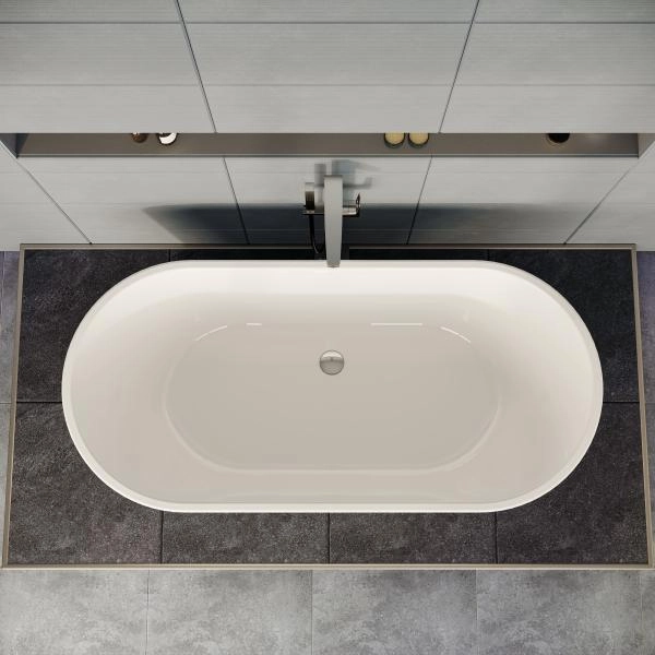 Ванна VitrA Geo 65370006000 170 x 80,5 см отдельностоящая акриловая прямоугольная белая