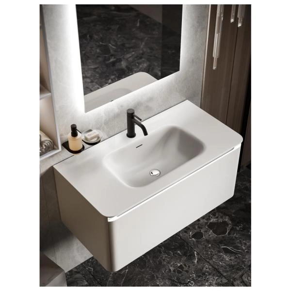 Раковина KNOTLOR ГРАЦИЯ FWB110900WY, встраиваемая матовый белый, 90 см