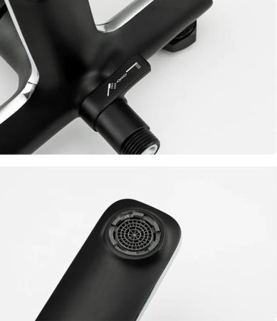 Смеситель для ванны Gappo G3203-6 чёрный/хром