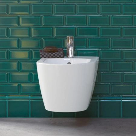 Duravit Me by Starck Биде подвесное 37x48см., 1 отв., Durafix, цвет: белый