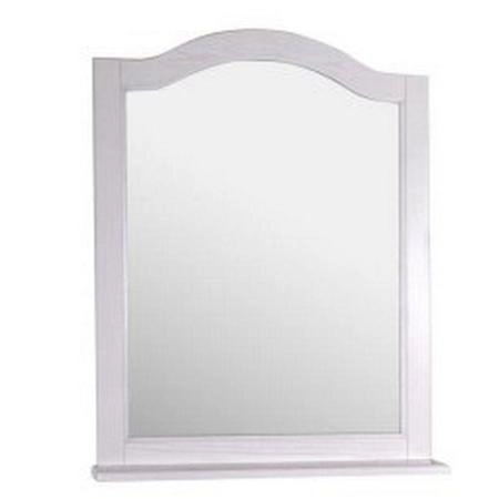 Зеркало ASB-Woodline Модерн 85 Белый (патина серебро)