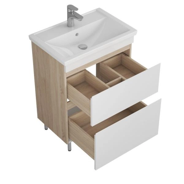 Тумба UNCORIA Арно 60 дуб сонома, под умывальник Фостер