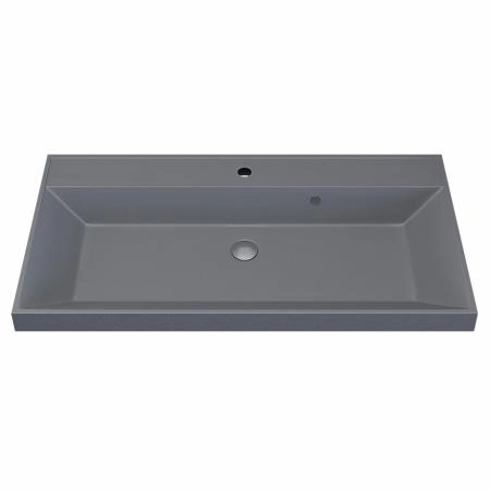 Раковина кварцевая Uperwood Classic Quartz 90 см, серая матовая, бетон