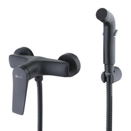 Смеситель Lemark Bronx LM3718BL с гигиеническим душем , черный