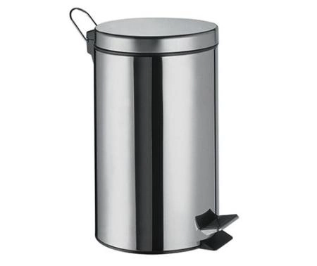Ведро для мусора WasserKraft K-635 5 л с педалью хром
