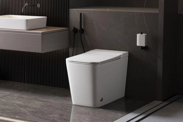 Унитаз ABBER Rechteck AC1213P приставной белый с импульсным смывом