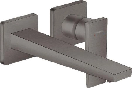 Hansgrohe 32526340 Metropol Смеситель для раковины 225 мм, настенный, шлифованный черный хром