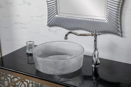 Зеркало Boheme SOHO серебро 70х100 ППУ с подсветкой 564