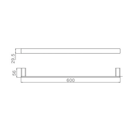 Полотенцедержатель RAGLO R301.01, хром