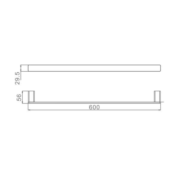 Полотенцедержатель RAGLO R301.01.09, графит