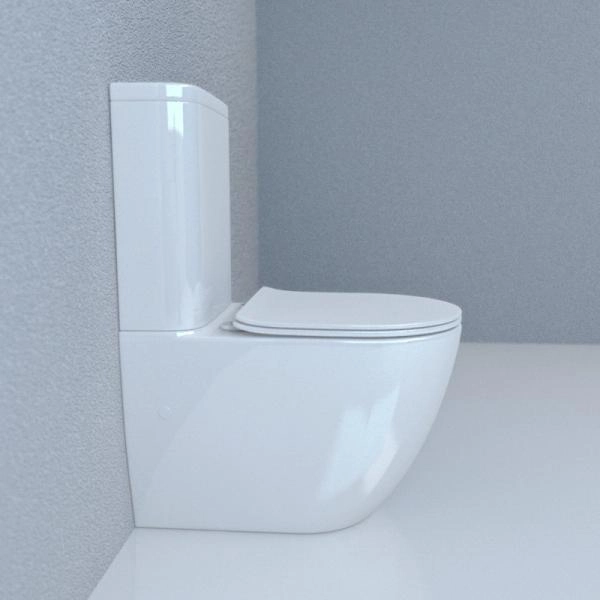 Унитаз ESBANO FORTEX-N торнадо безободковый напольный белый 610x360x810