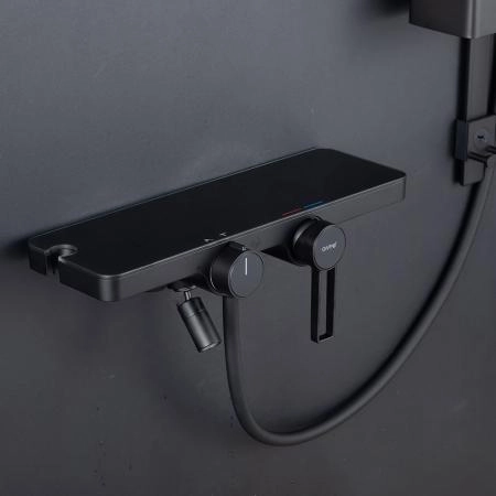 Смеситель GAPPO G3296-26 для ванны с душевым гарнитуром, черный