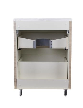 Тумба Style Line Elfante Атлантика 60 напольная, Люкс ясень перлламутр, PLUS