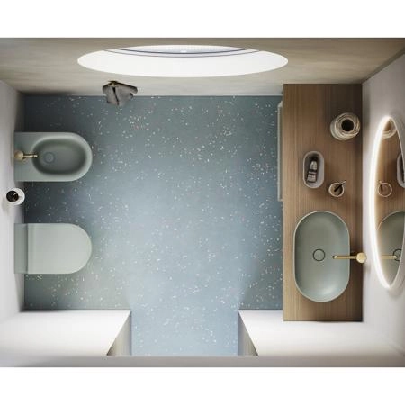 Catalano Sfera Раковина 60x37см накладная, без отв., цвет: Aqua Satinato