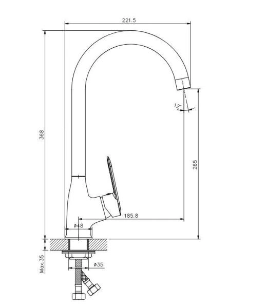 Смеситель Koller Pool LINE для кухни