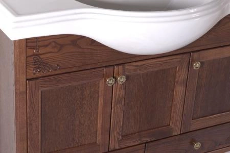 Тумба под раковину ASB-Woodline Салерно 105 антикварный орех