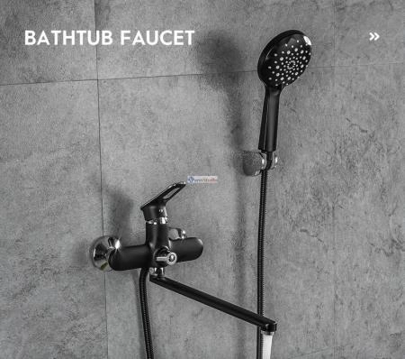 Смеситель для ванны Frap F2249-6 черный хром