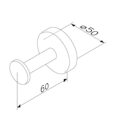 Крючок для халата AM.PM Inspire 2.0 A50A35800 хром
