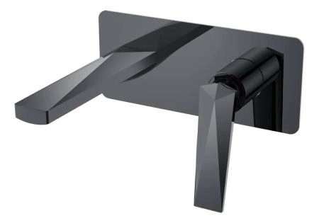 Смеситель для умывальника Boheme из стены Shine Gun Metall 375-SGM