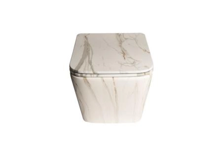 Унитаз подвесной SantiLine SL-5007MRB под мрамор сиденье микролифт