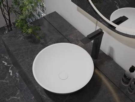 Раковина NT BAGNO NT410 Coppa 400x400 искусственный камень белый матовый