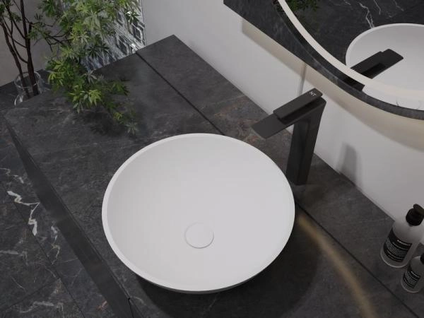 Раковина NT BAGNO NT410 Coppa 400x400 искусственный камень белый матовый