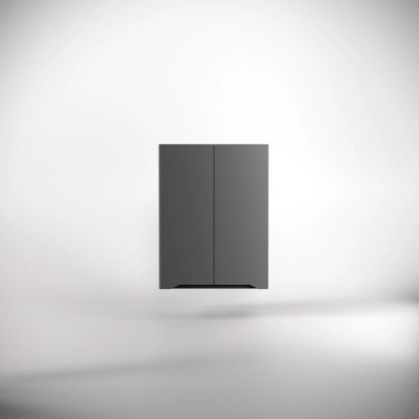 Подвесной Шкаф Style Line Марелла мини 600 Люкс антискрейтч серый, PLUS