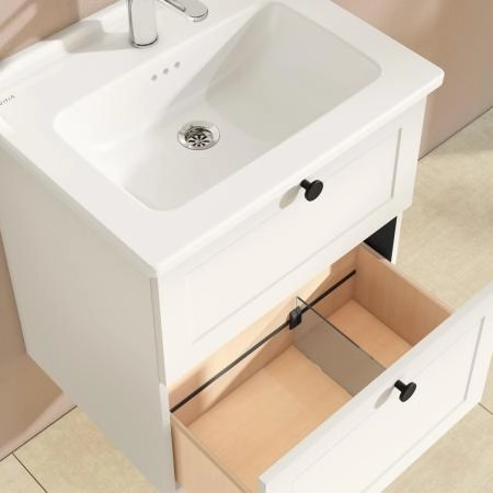 Тумба с раковиной  VitrA Root Classic  68848 60 см матовая белая МДФ