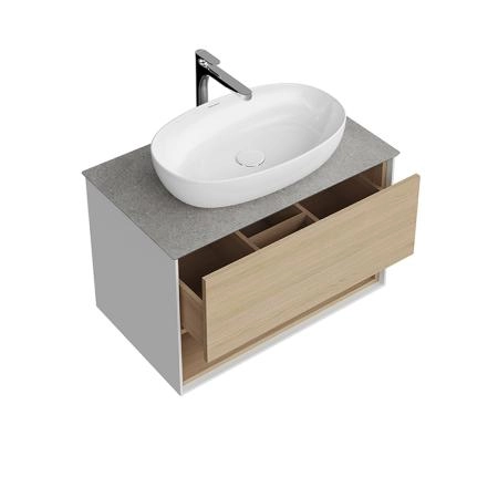 Тумба Kerama Marazzi PLAZA MODERN ПЛАЗА МОДЕРН PLB.M.80.1\OAK.V подвесная 80 дуб виченца 1 ящик + полка