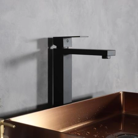 Смеситель Gid Anchel SS979-BM-D для раковины Черный матовый