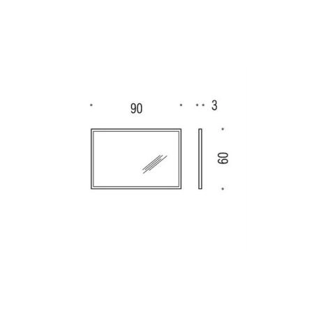 Зеркало Colombo Fashion Mirrors B2041 90х60см